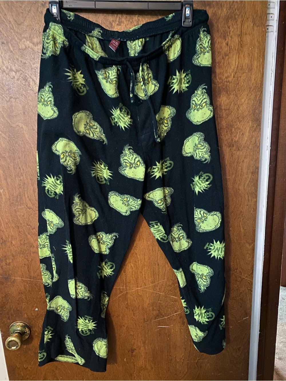 Xl grinch fleece leisure pants